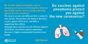 Read more about the article Do vaccines against pneumonia protect you against the coronavirus?