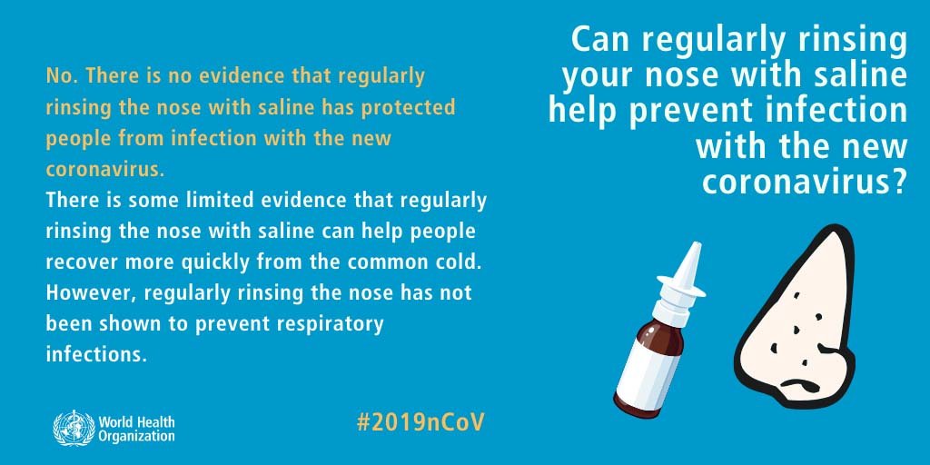You are currently viewing Can regularly rinsing your nose with saline help prevent infection with the new coronavirus